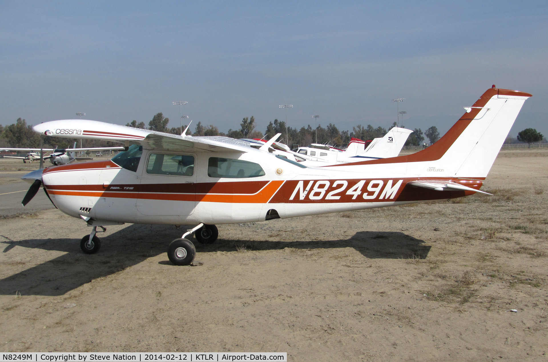 N8249M, 1977 Cessna T210M Turbo Centurion C/N 21062039, privately-owned Cessna T210M from Camarillo, CA @ Mefford Field (Tulare, CA) for 2014 International Ag Expo