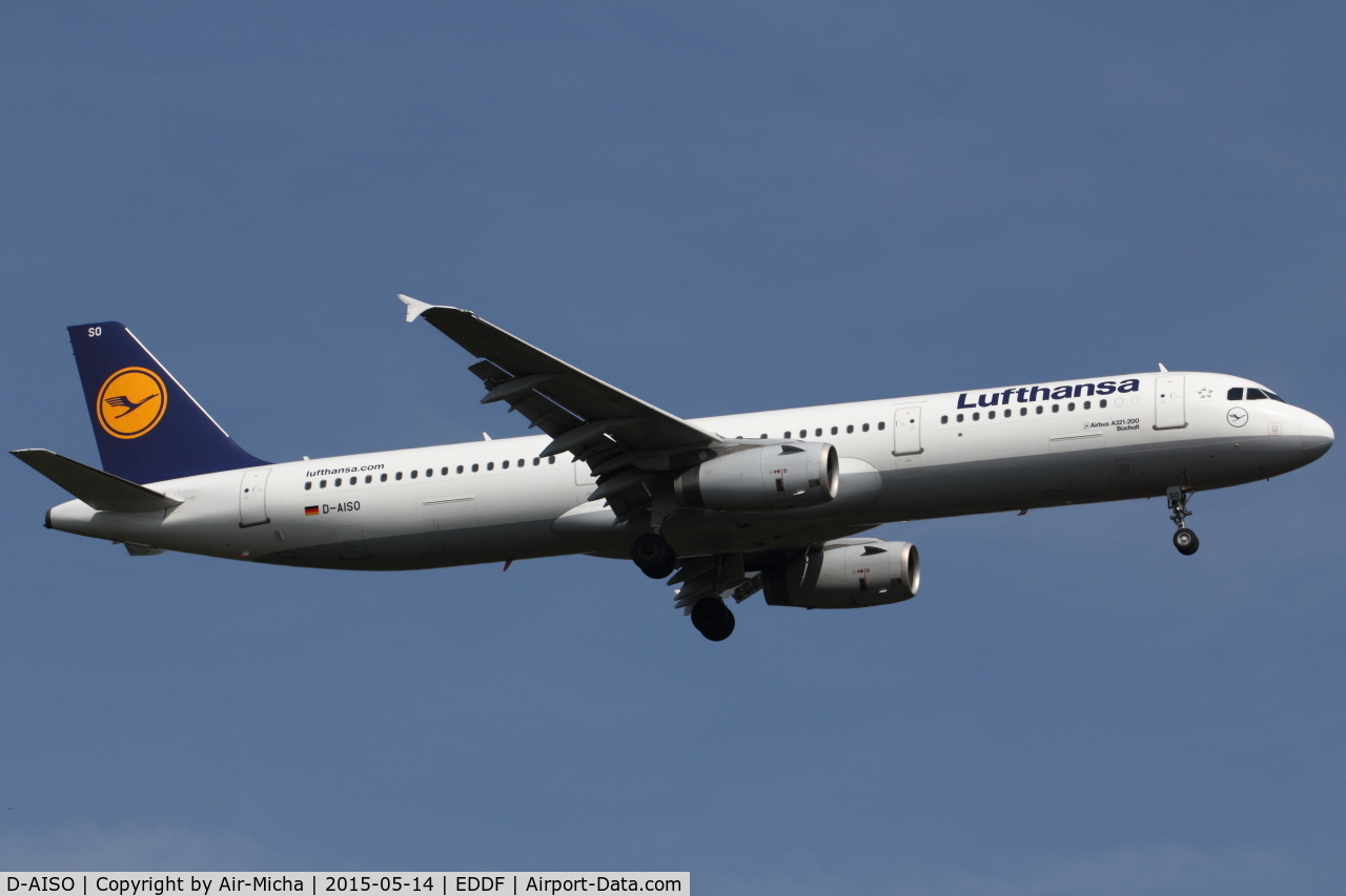 D-AISO, 2008 Airbus A321-231 C/N 3625, Lufthansa