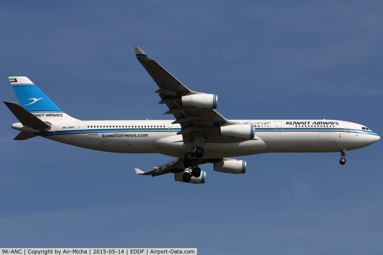 9K-ANC, 1995 Airbus A340-313 C/N 101, Kuwait Airways