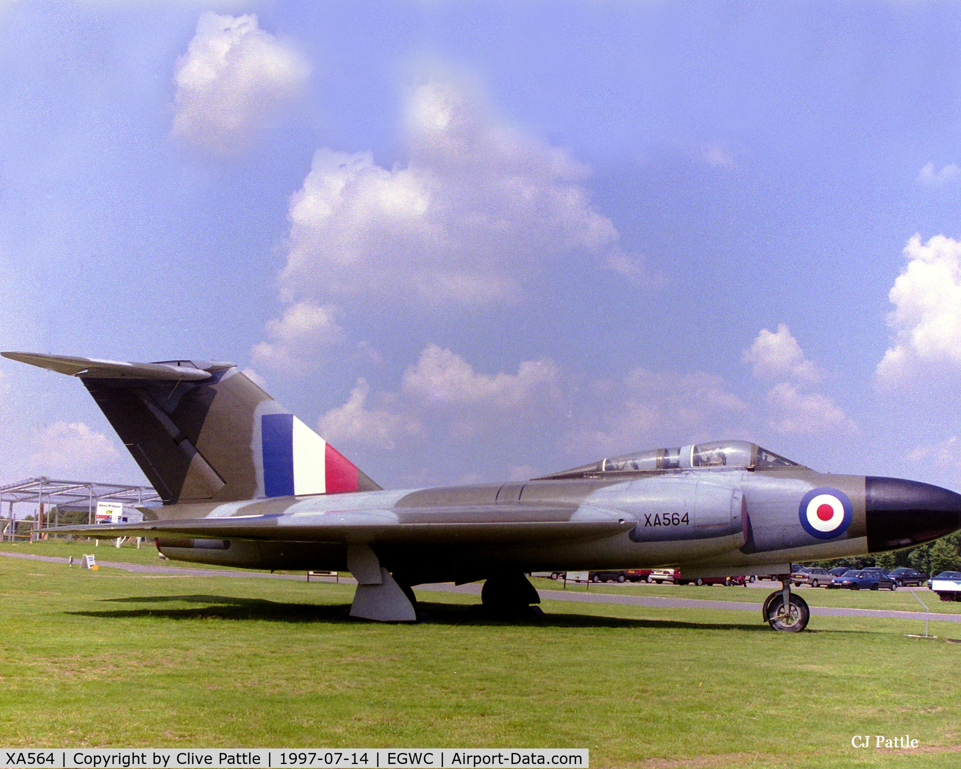 XA564, Gloster Javelin FAW.1 C/N Not found XA564, On external display at the RAF Museum Cosford in 1997. Apols for the nose crop.