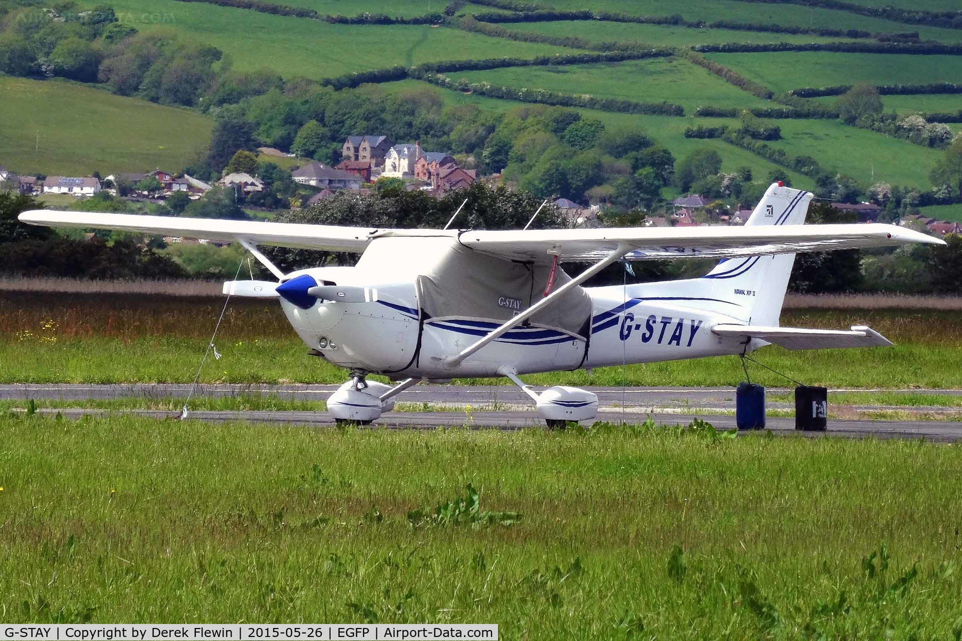 G-STAY, 1977 Reims FR172K Hawk XP C/N 0620, Reims Hawk XP, Haverfordwest based, previously OE-DVX, D-EOVX, seen parked up.