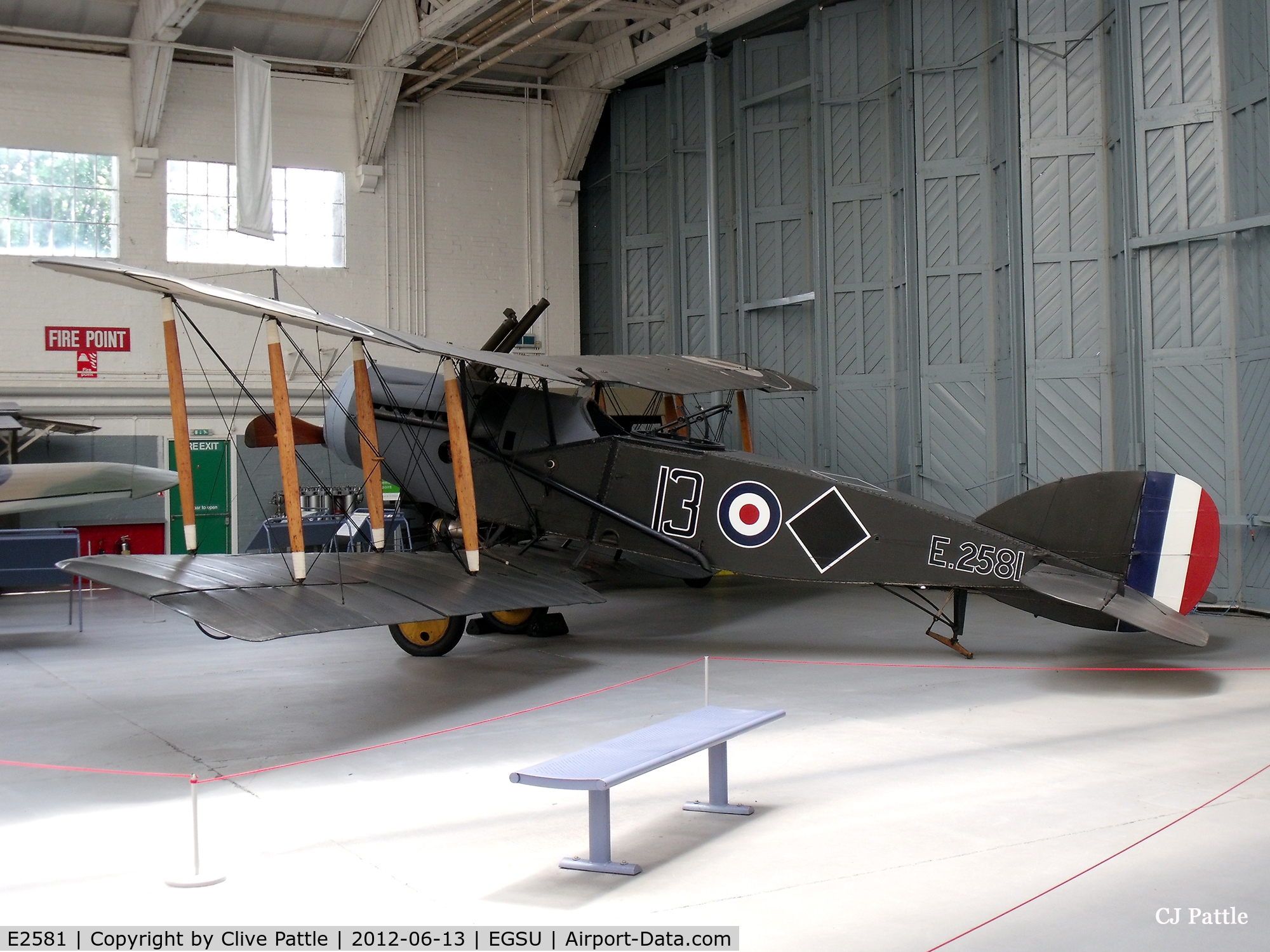 E2581, 1918 Bristol F.2B Fighter C/N 4184, On display at the IWM Duxford