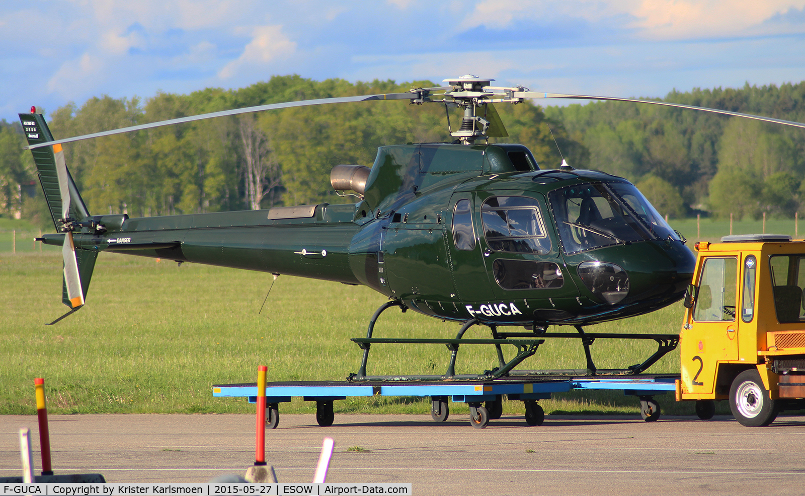 F-GUCA, Eurocopter AS-350B-3 Ecureuil Ecureuil C/N 3558, Imported to Sweden?