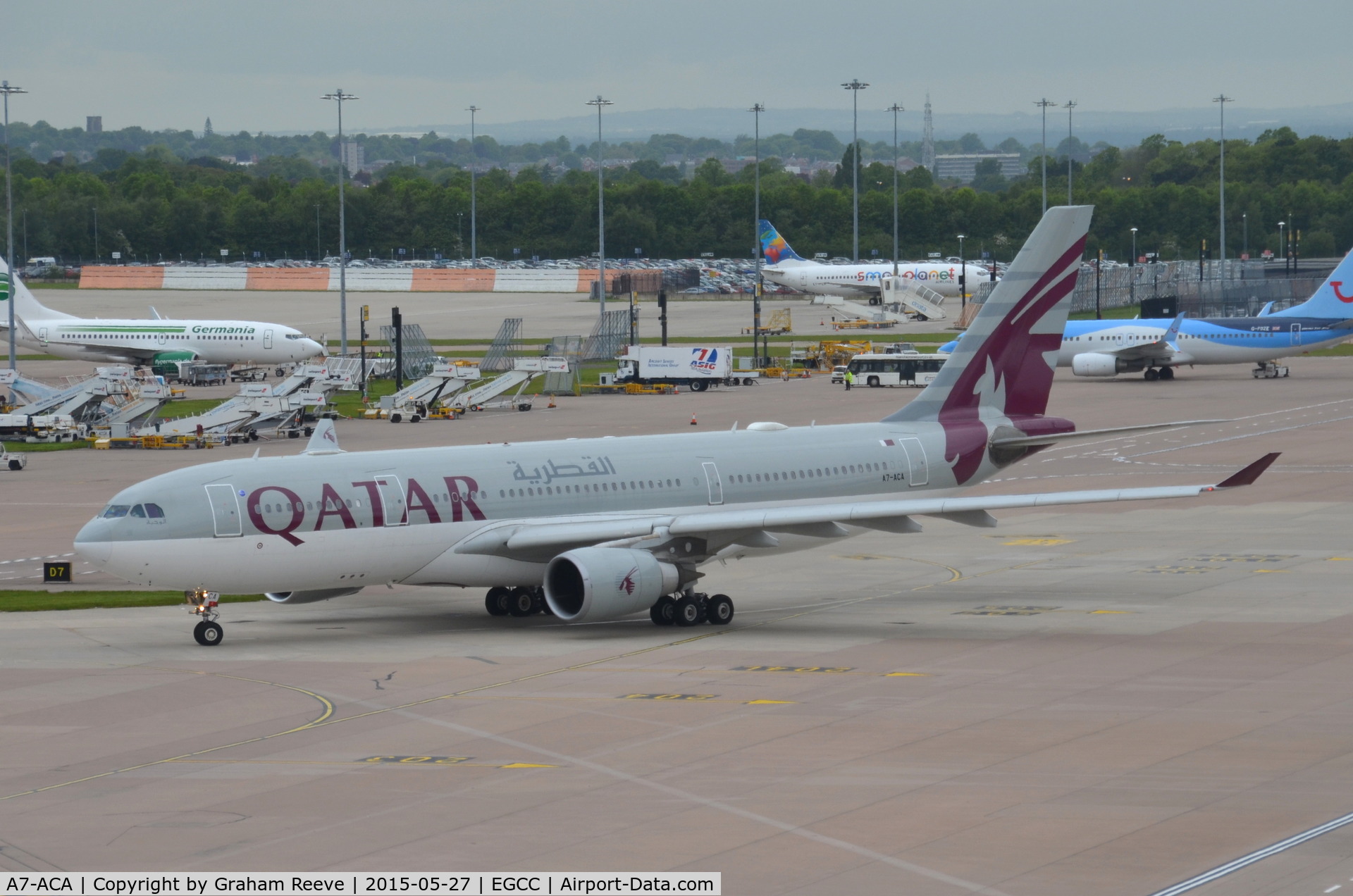 A7-ACA, 2002 Airbus A330-203 C/N 473, About to depart.