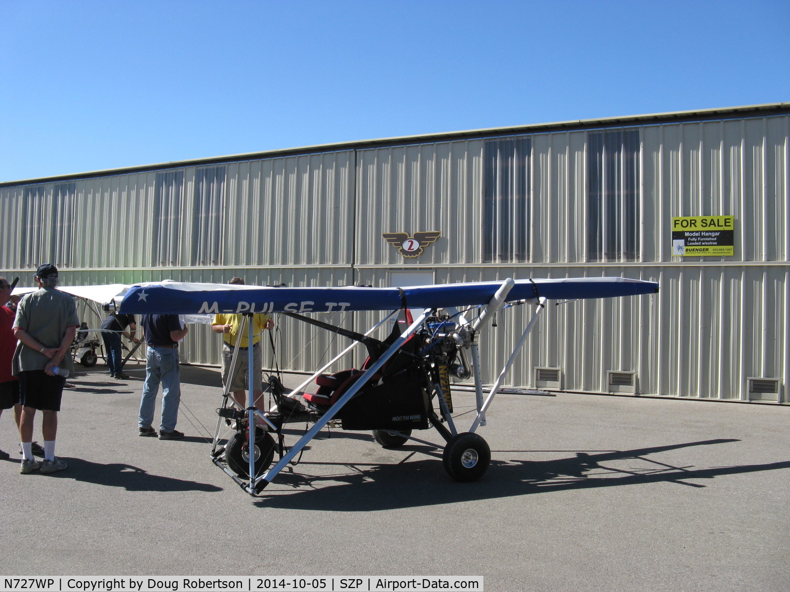 N727WP, 2004 North Wing  C/N 001, 2004 Wallace North Wing Design weight-shift trike, Rotax 582
