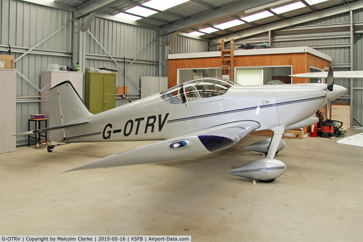 G-OTRV, 1999 Vans RV-6 C/N PFA 181-13302, Vans RV-6 at the opening of Fishburn Airfield's new clubhouse, May 16th 2015.