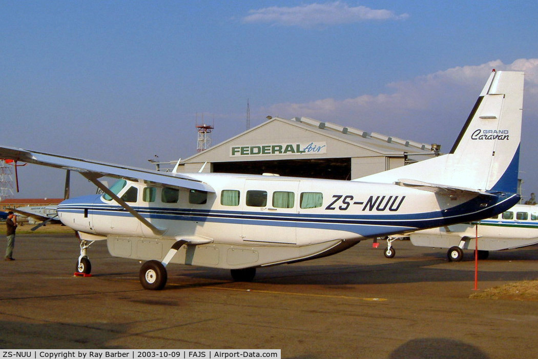 ZS-NUU, 1996 Cessna 208B Grand Caravan C/N 208B0567, Cessna 208B Grand Caravan [208B-0567] (General Airways) Johannesburg Int~ZS 09/10/2003