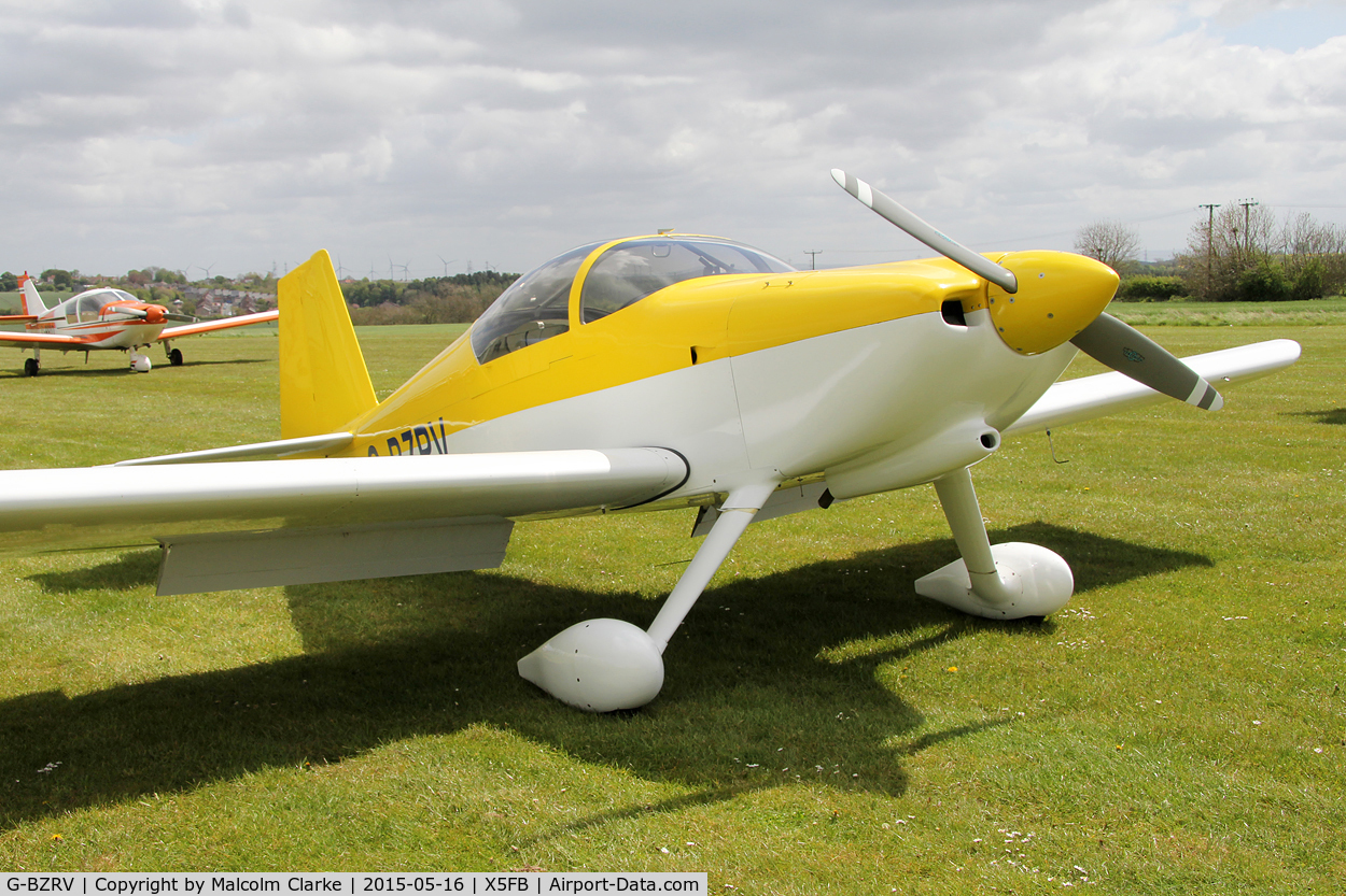 G-BZRV, 2002 Vans RV-6 C/N PFA 181A-13573, Vans RV-6 at the opening of Fishburn Airfield's new clubhouse, May 16th 2015.
