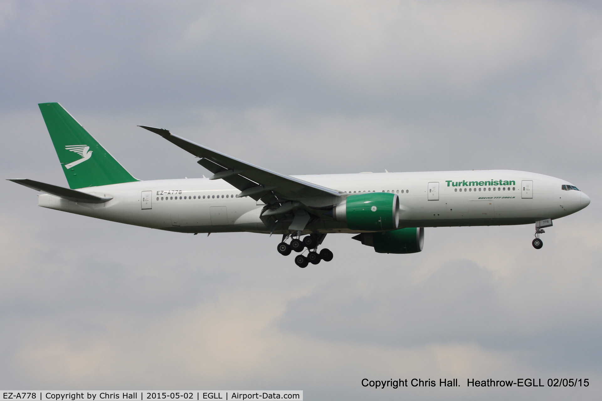 EZ-A778, 2014 Boeing 777-22K/LR C/N 42296, Turkmenistan Airlines