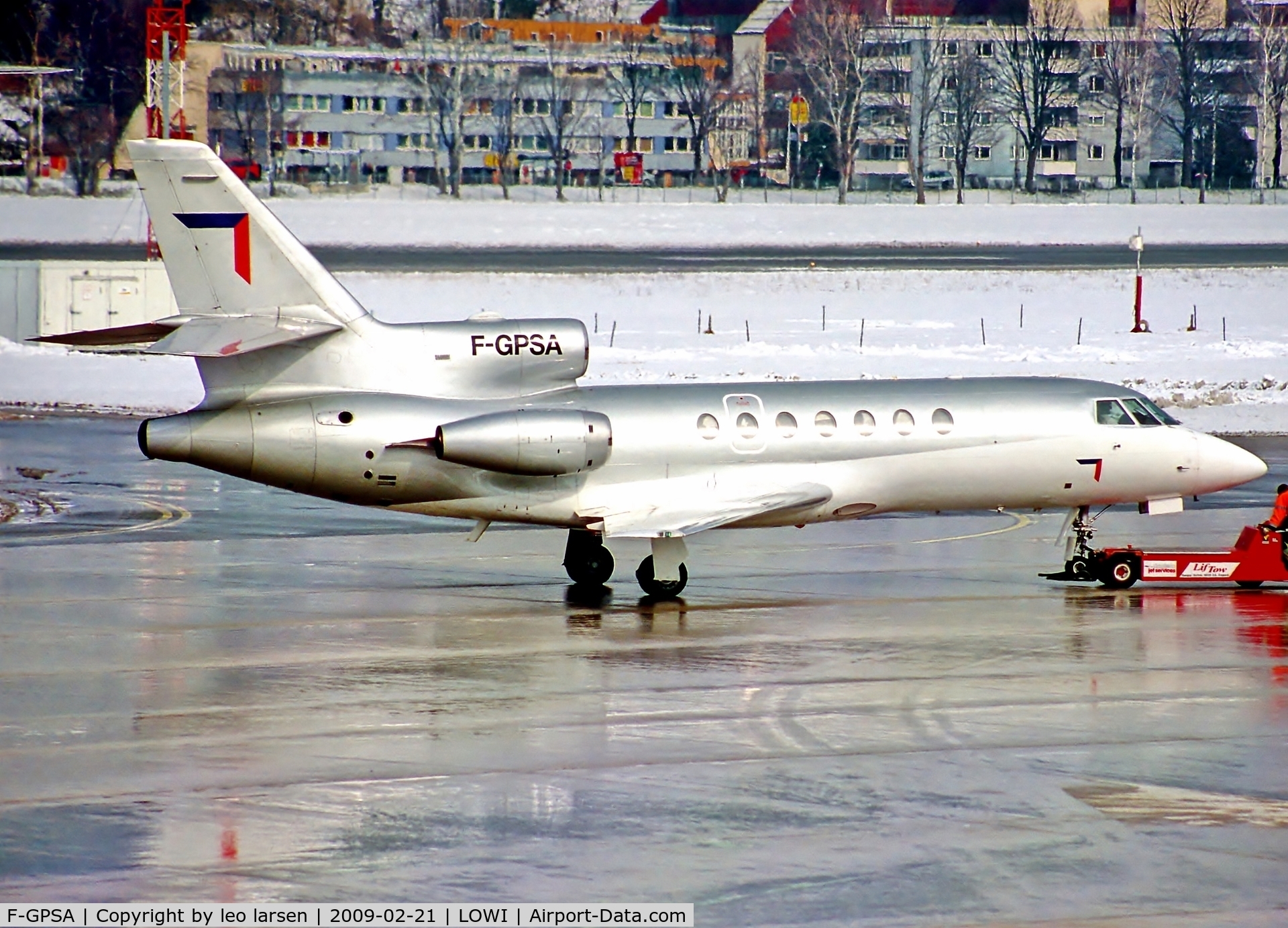 F-GPSA, 1983 Dassault Falcon 50 C/N 123, Innsbruck 21.2.09