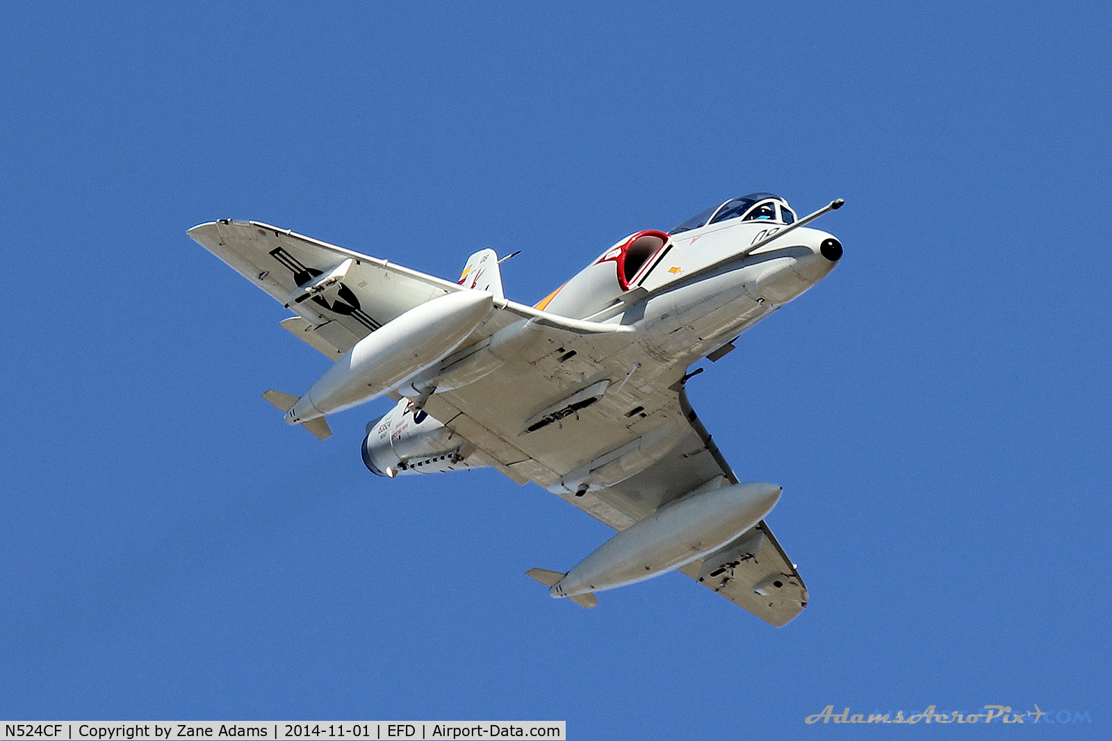 N524CF, 1967 Douglas TA-4F Skyhawk C/N 13590, The Collings Foundation TA-4F at the 2015 Wings Over Houston Airshow