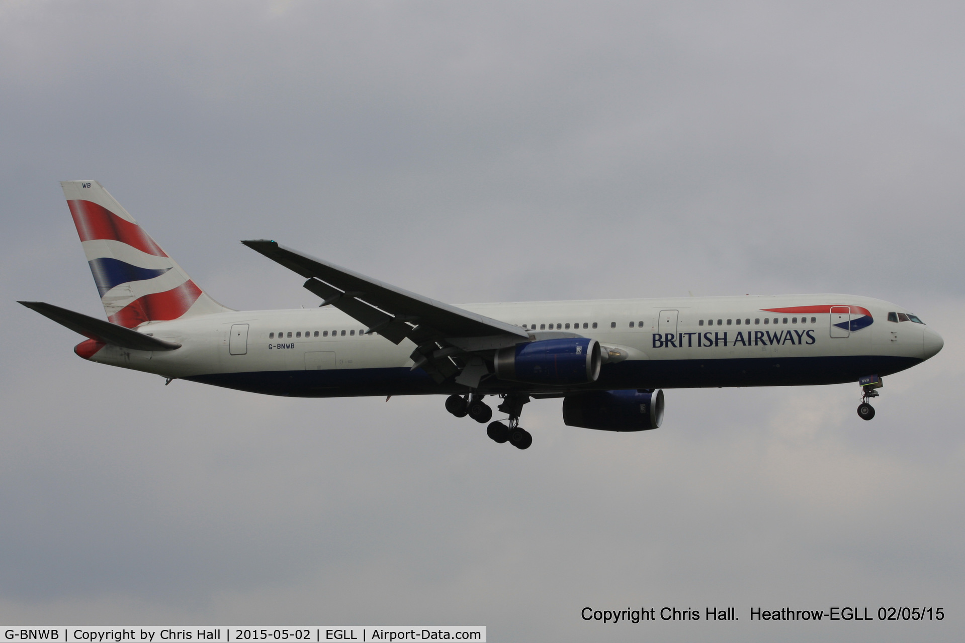 G-BNWB, 1989 Boeing 767-336 C/N 24334, British Airways