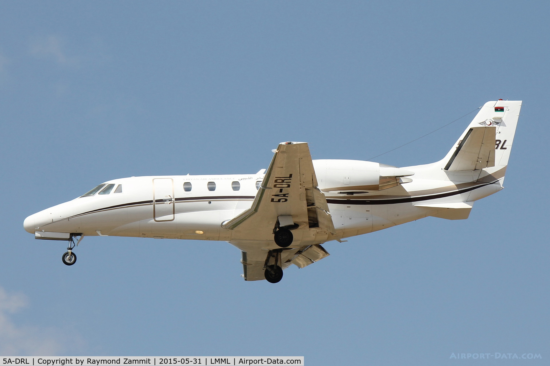 5A-DRL, 2008 Cessna 560XL Citation XLS C/N 560-5808, Cessna 560XL Citation 5A-DRL Libyan Air Ambulance