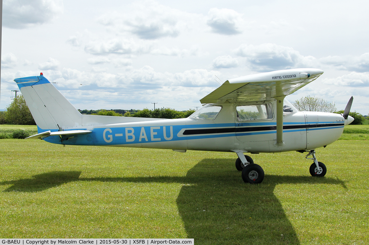 G-BAEU, 1972 Reims F150L C/N 0873, Reims F150L at Fishburn Airfield UK, May 30th 2015.