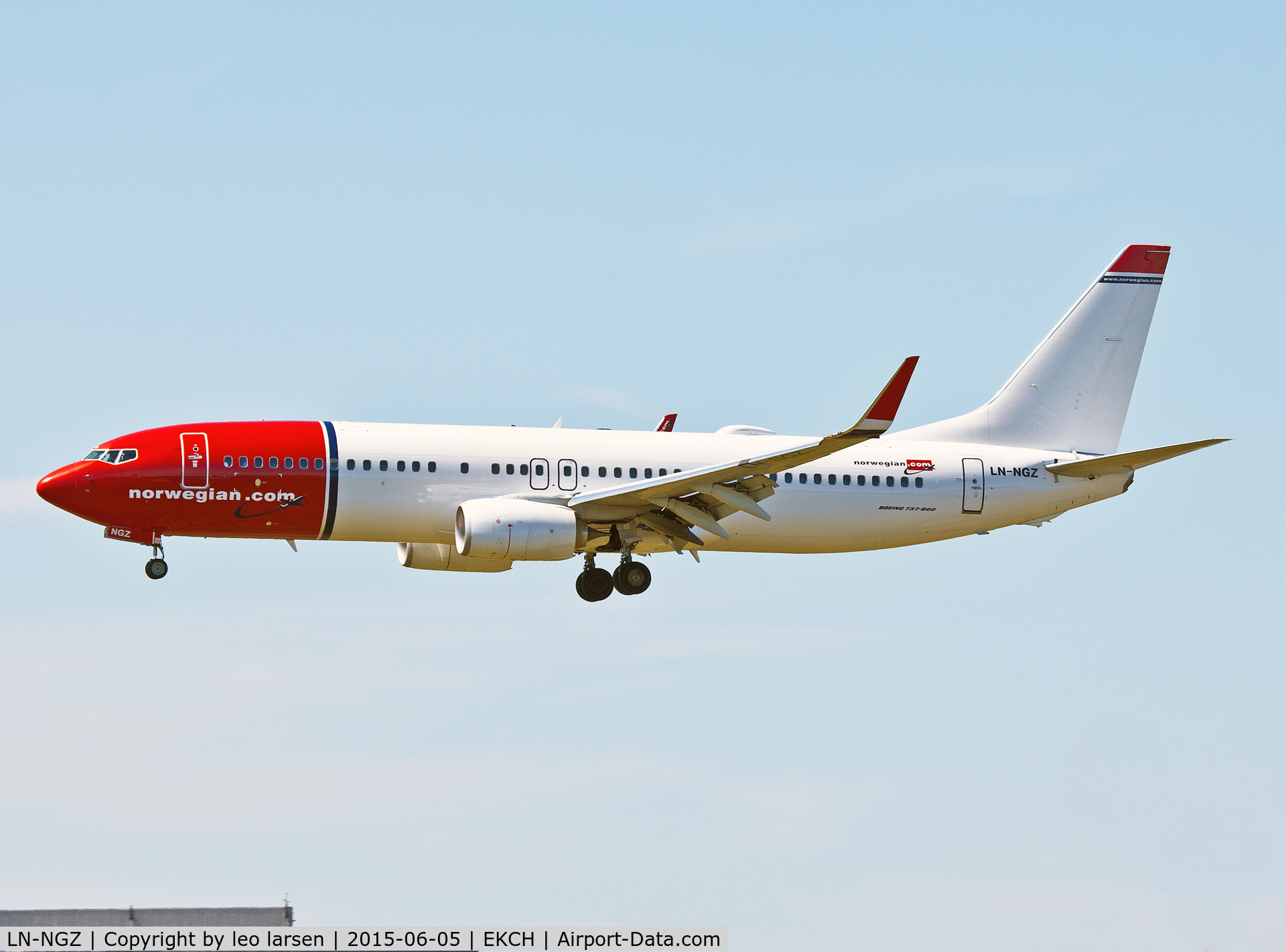 LN-NGZ, 2014 Boeing 737-8JP C/N 41127, Copenhagen 5.6.15
