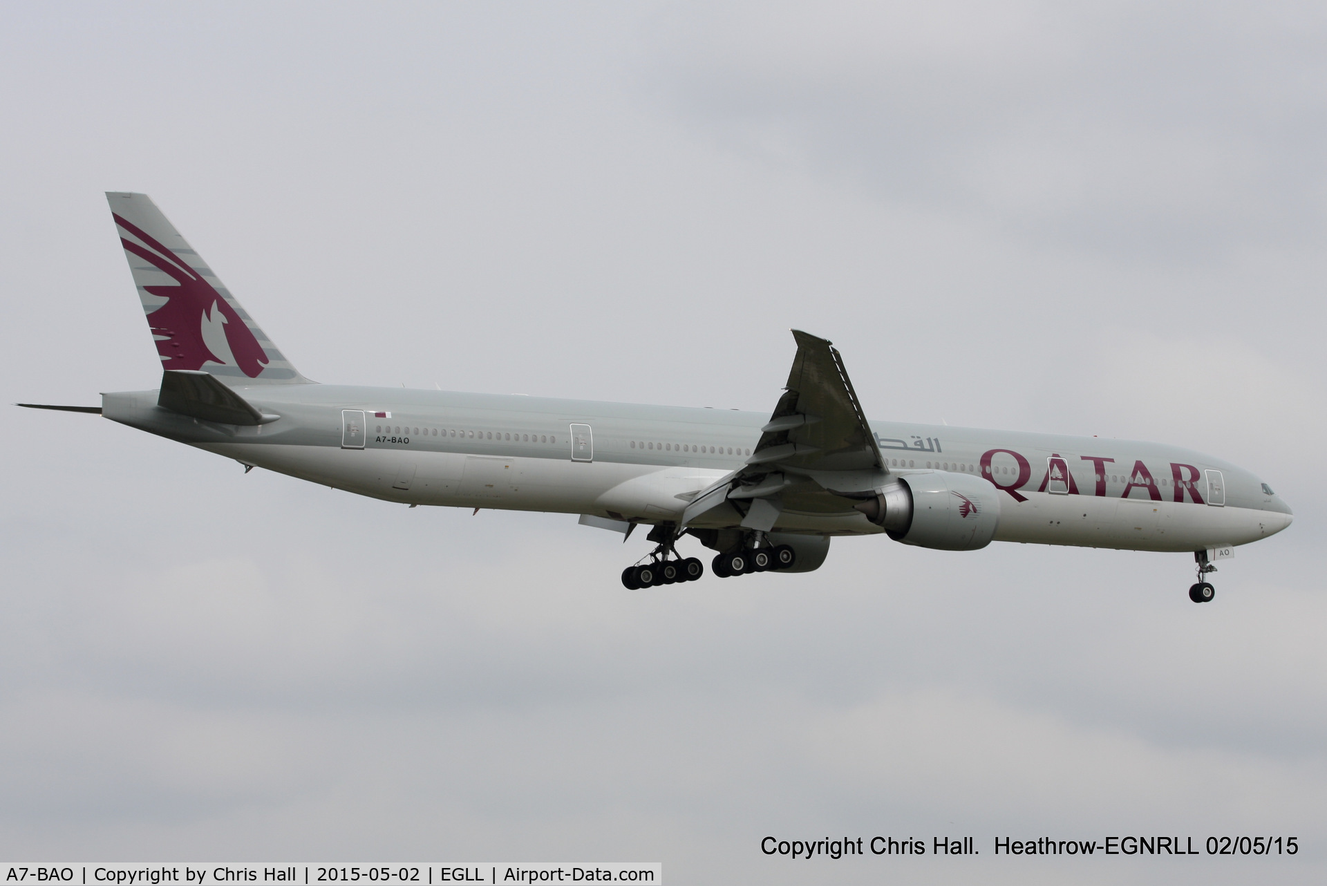 A7-BAO, 2008 Boeing 777-3DZ/ER C/N 36011, Qatar