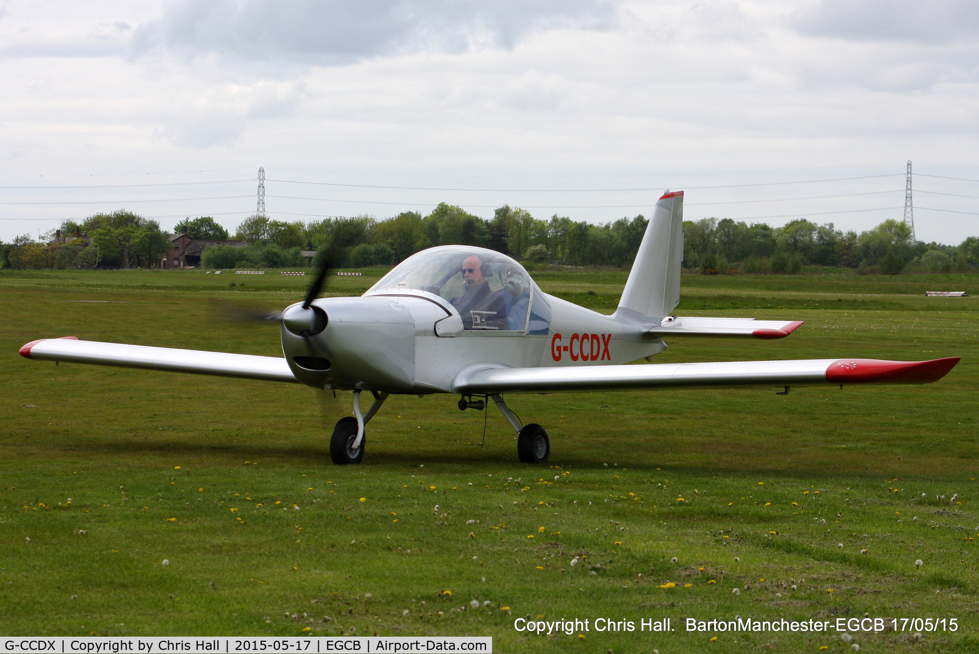 G-CCDX, 2003 Aerotechnik EV-97 Eurostar C/N PFA 315-14013, Barton resident