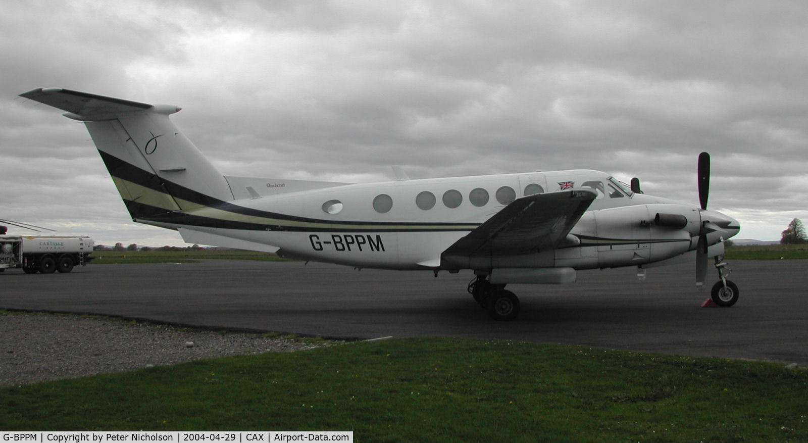 G-BPPM, 1982 Beech B200 Super King Air King Air C/N BB-1044, Another view of this Beech Super King Air which visited Carlisle in April 2004.