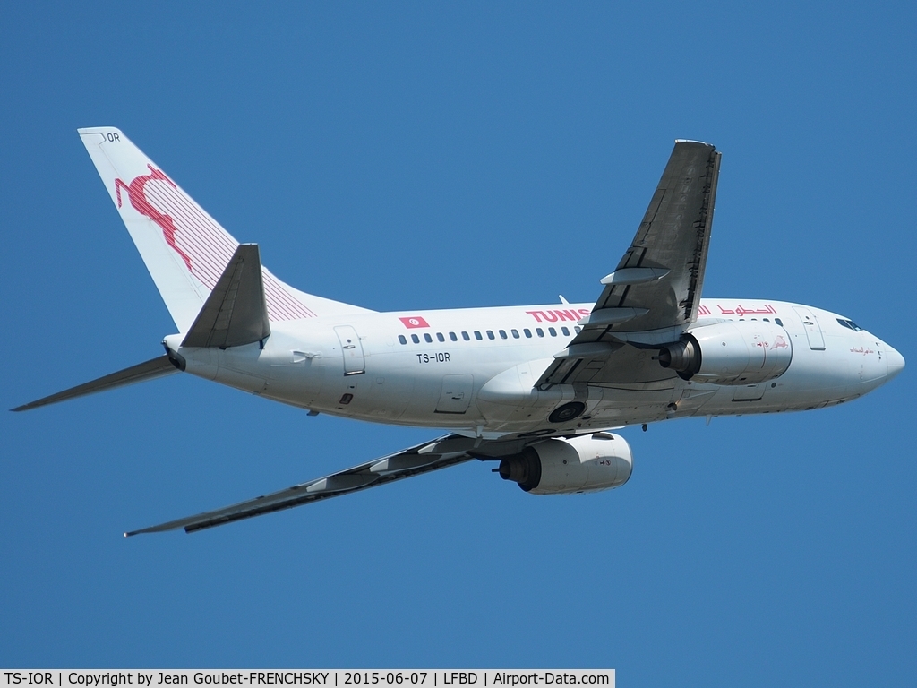 TS-IOR, 2001 Boeing 737-6H3 C/N 29502, Tunis Air 629 to Tunis take off runway 05