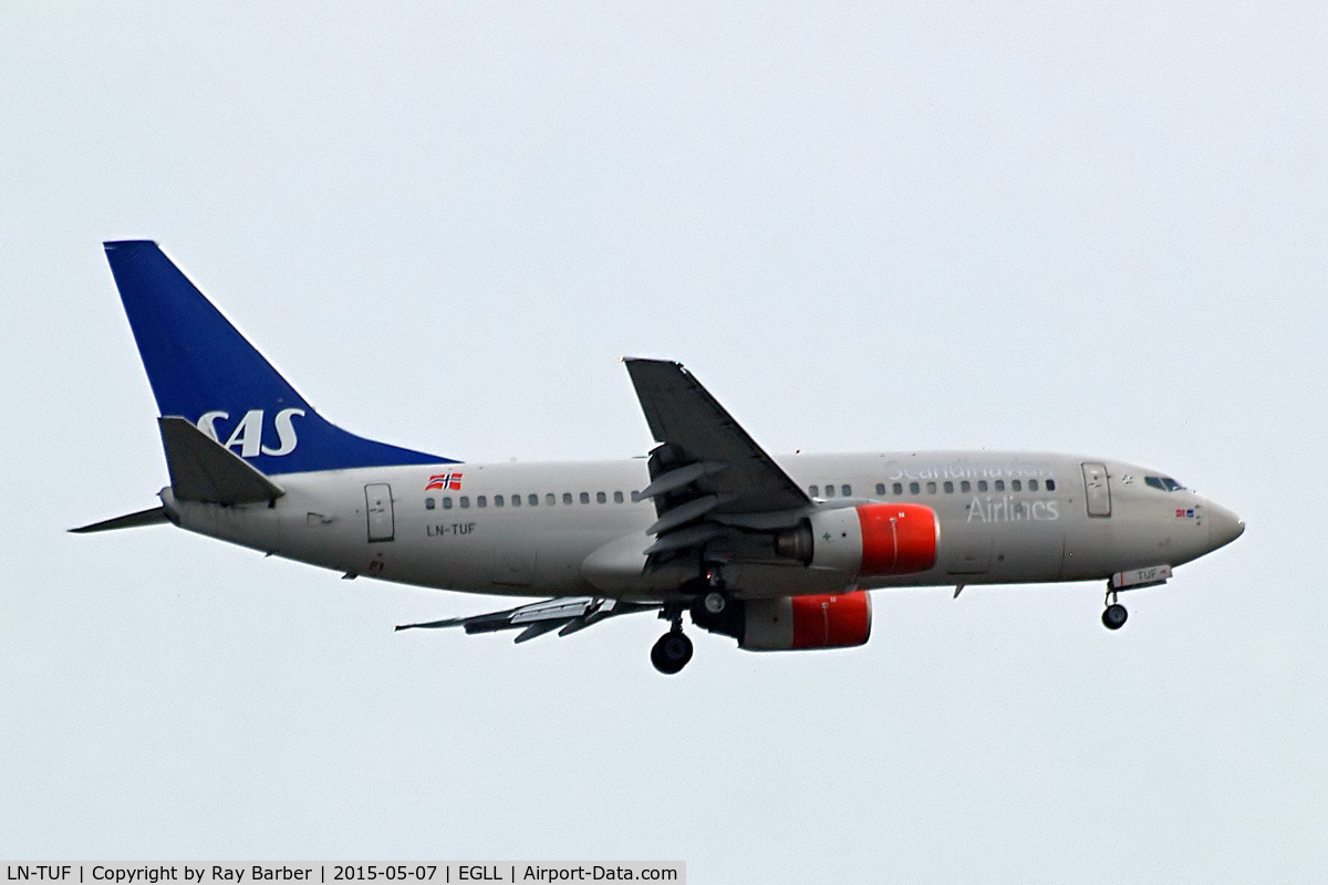 LN-TUF, 1999 Boeing 737-705 C/N 28222, Boeing 737-705 [28222] (SAS Scandinavian Airlines) Home~G 07/05/2015. On approach 27L.