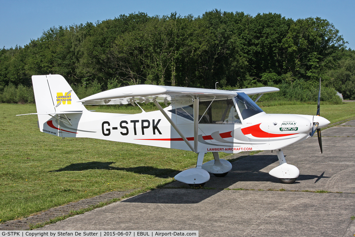 G-STPK, 2012 Lambert Mission M108 C/N LAA 370-15092, Parked @ Aero Club Brugge.