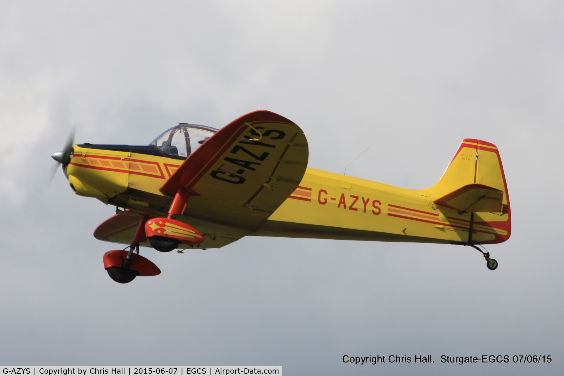 G-AZYS, 1961 Scintex CP-301C-1 Emeraude C/N 568, at the Sturgate Summer flyin