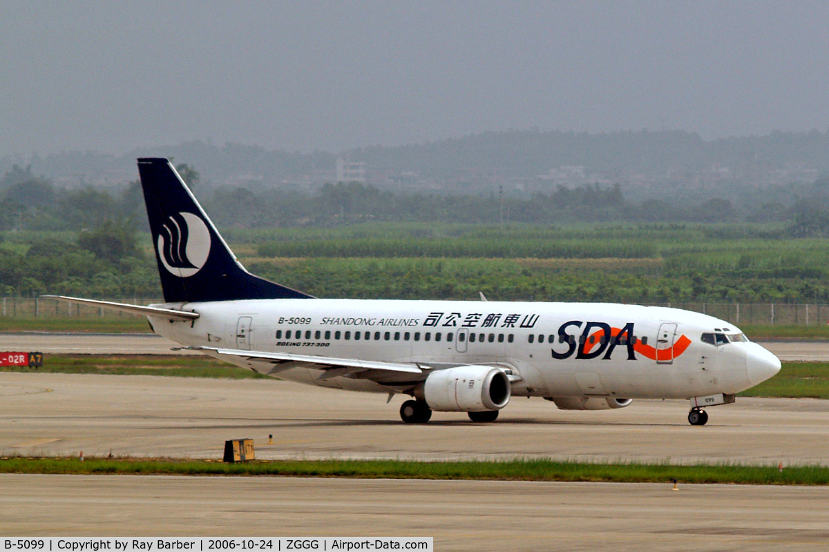 B-5099, Boeing 737-26Q C/N 29189, Boeing 737-36Q [29189] (Shandong Airlines) Guangzhou-Baiyun~B 24/10/2006