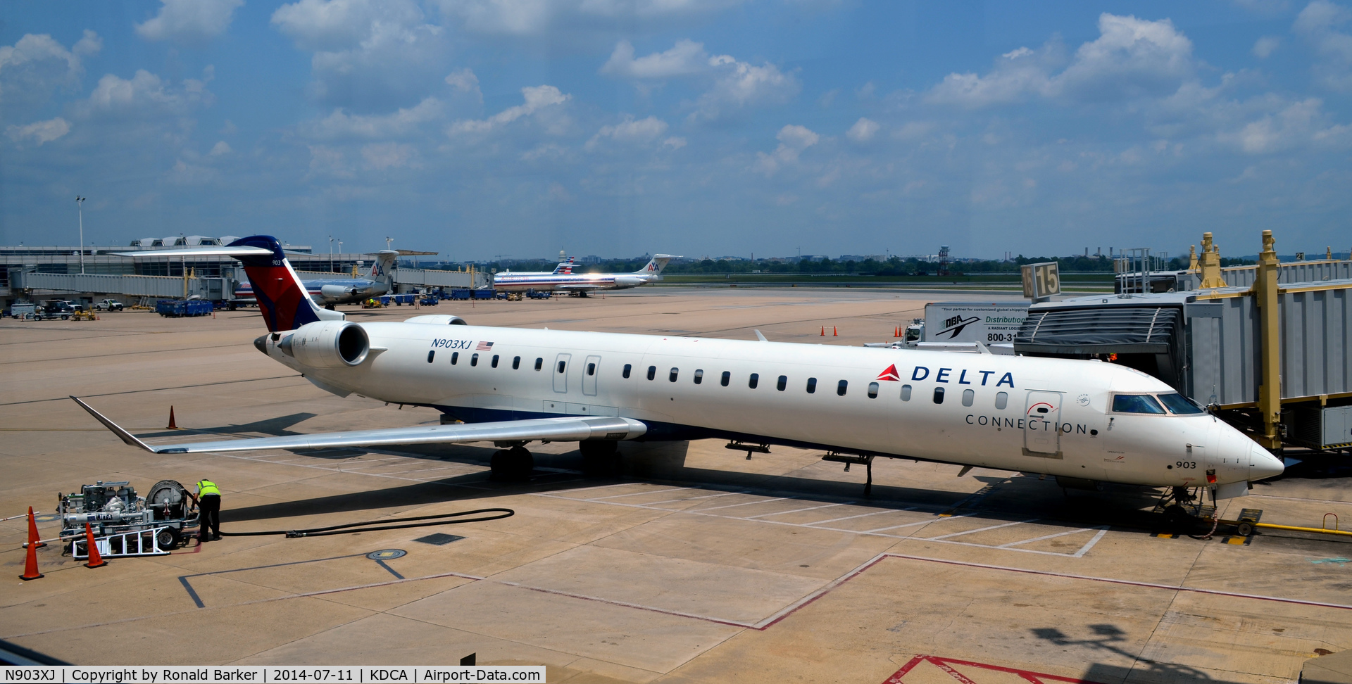 N903XJ, 2007 Bombardier CRJ-900 (CL-600-2D24) C/N 15134, Gate 15 National