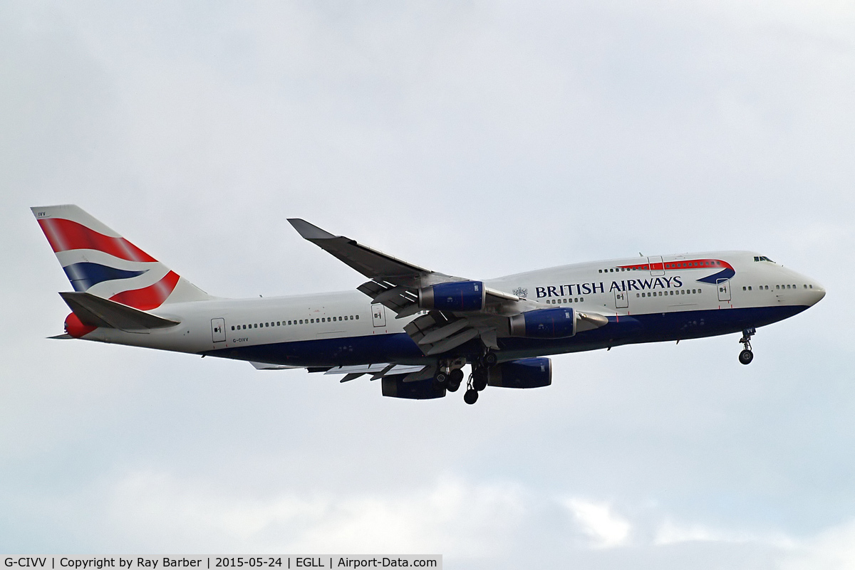 G-CIVV, 1998 Boeing 747-436 C/N 25819, Boeing 747-436 [25819] (British Airways) Home~G 24/05/2015. On approach 27L.