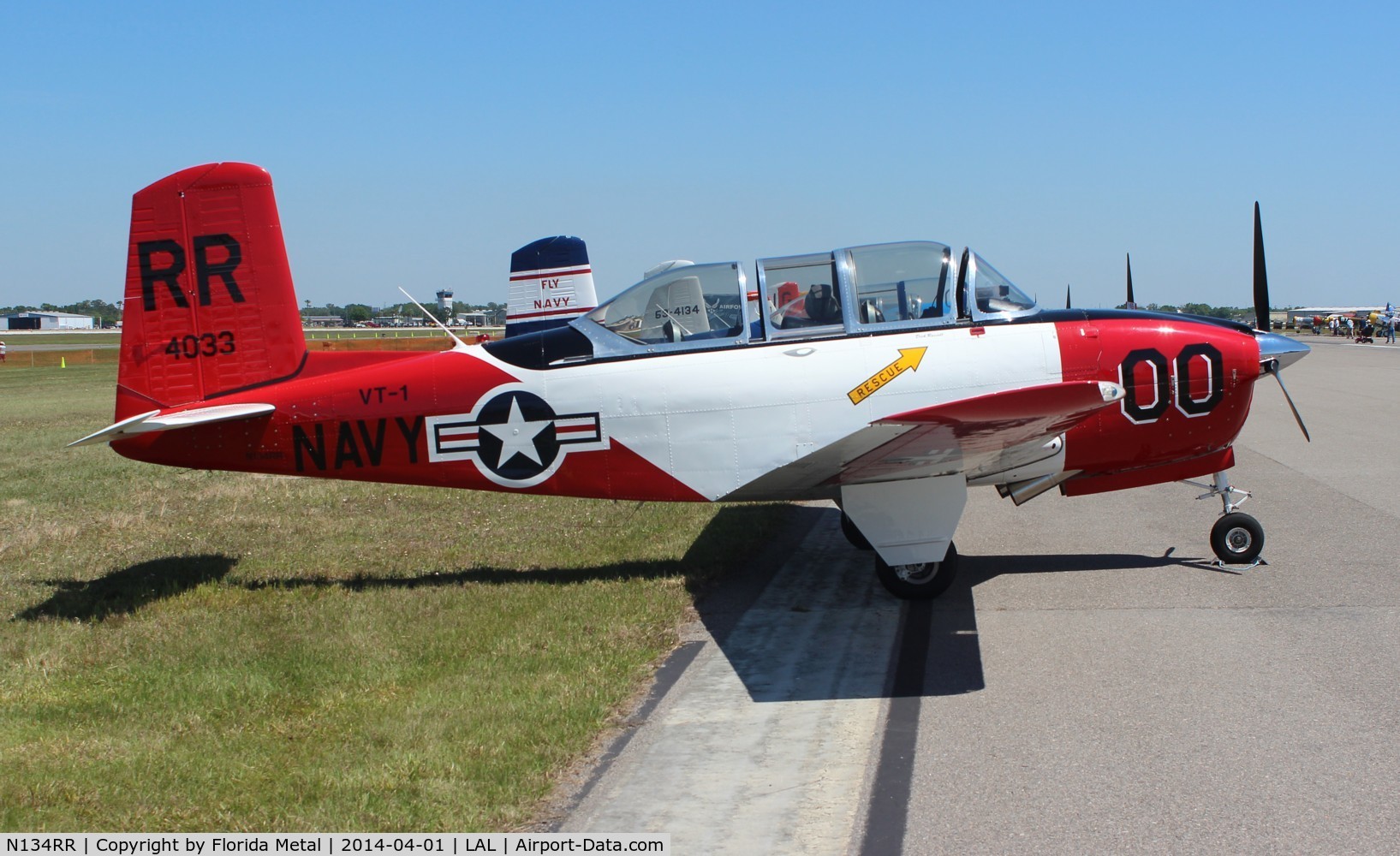 N134RR, 1957 Beech D-45 (T-34B) Mentor C/N BG-340, T-34 Mentor