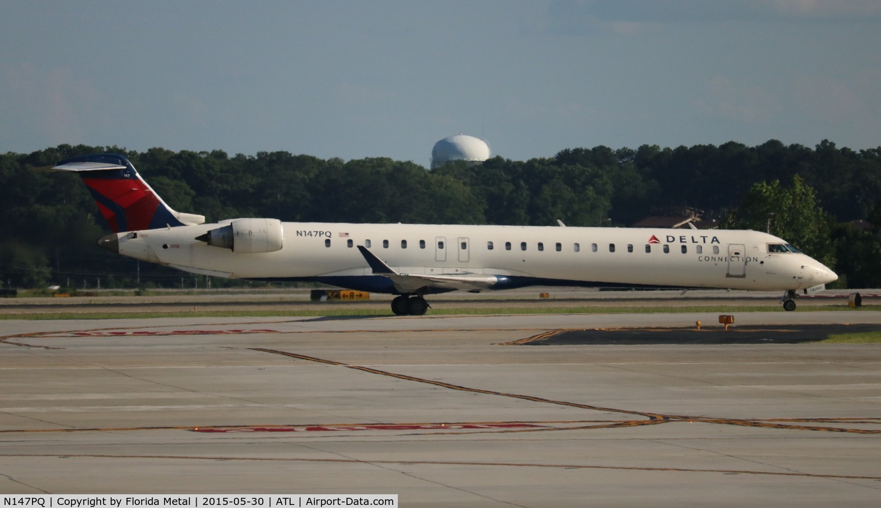 N147PQ, 2007 Bombardier CRJ-900ER (CL-600-2D24) C/N 15147, Delta CRJ-900