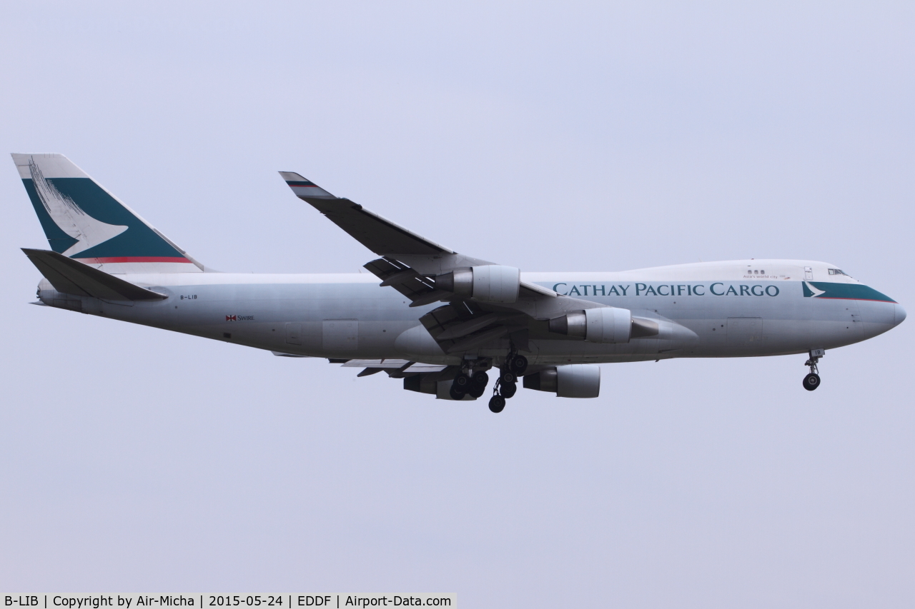 B-LIB, 2008 Boeing 747-467ERF C/N 36867, Cathay Pacific Airways