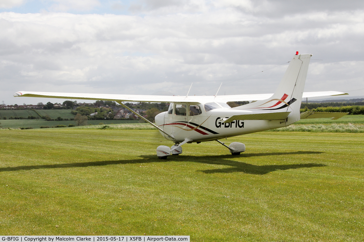 G-BFIG, 1977 Reims FR172K Hawk XP C/N 0615, Reims FR172K Hawk XP at the opening of Fishburn Airfield's new clubhouse, May 17th 2015.