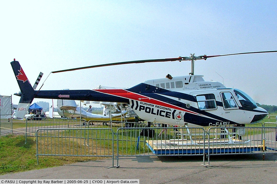 C-FASU, Bell 206B-3 Jet Ranger C/N 4568, Bell 206B3 Jet Ranger III [4568] (Canadian Police) Oshawa~C 25/06/2005