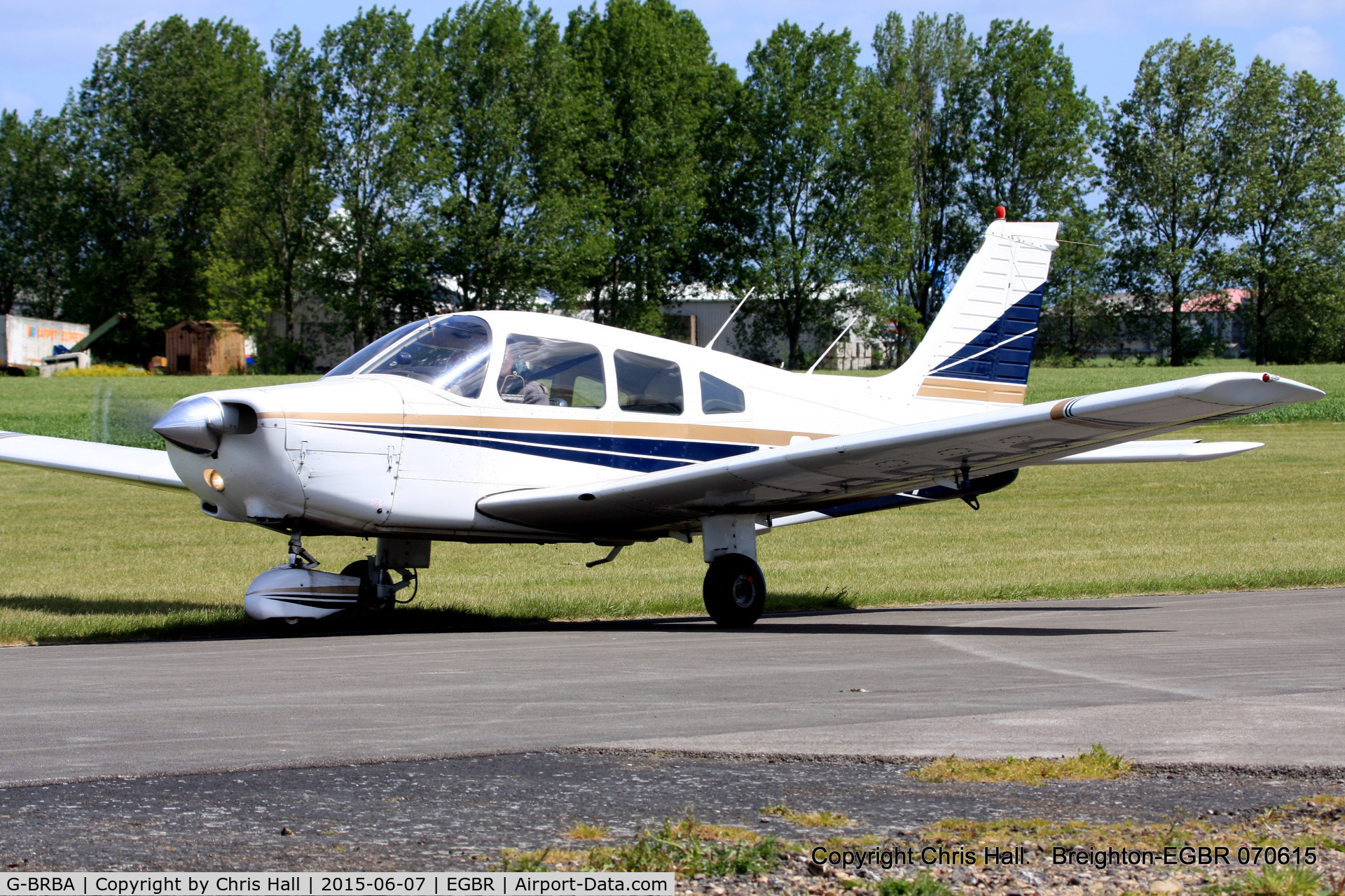 G-BRBA, 1979 Piper PA-28-161 Cherokee Warrior II C/N 28-7916109, at Breighton's Summer fly in