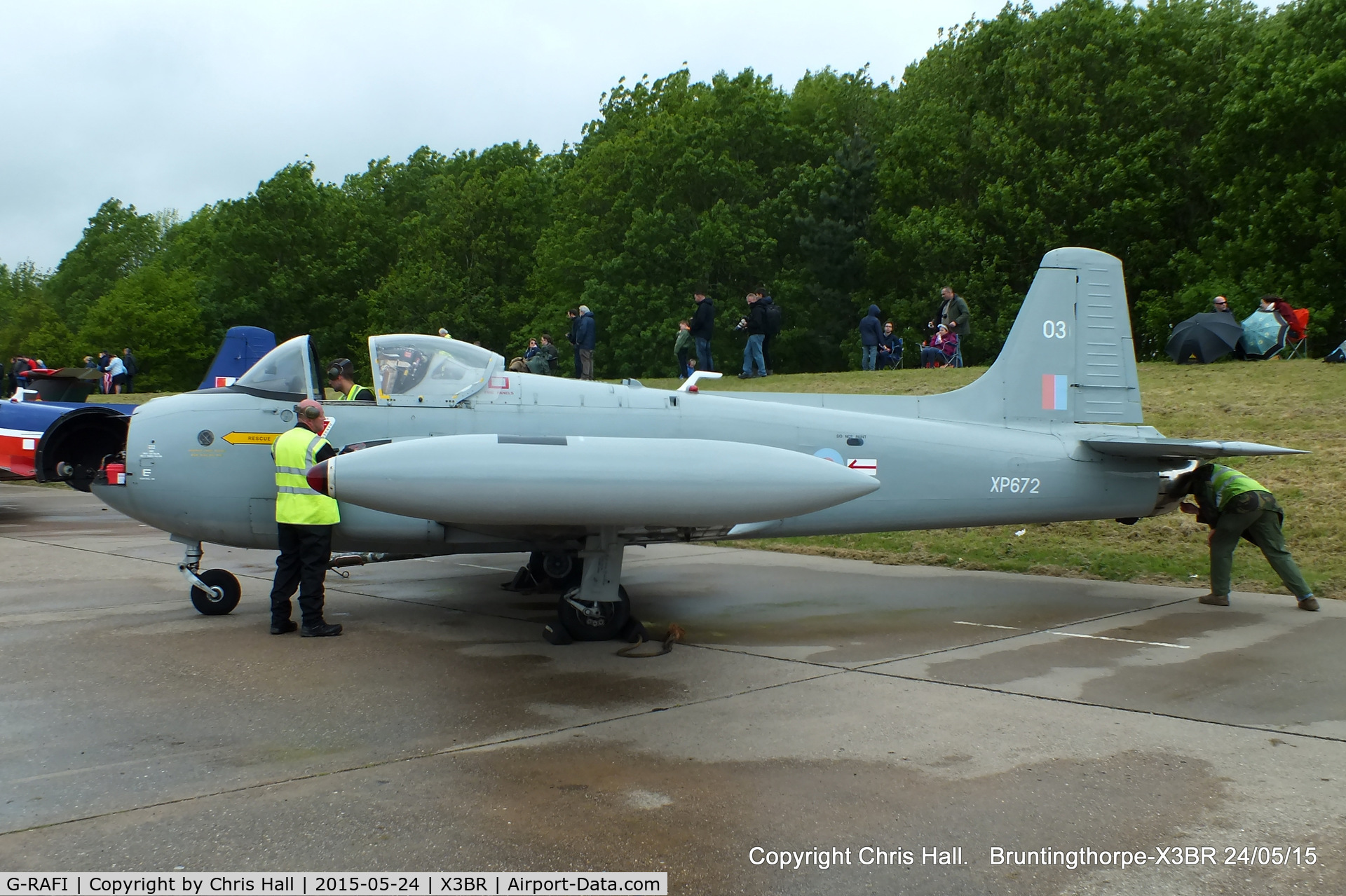 G-RAFI, 1962 BAC 84 Jet Provost T.4 C/N PAC/W/17641, at the Cold War Jets Open Day 2015
