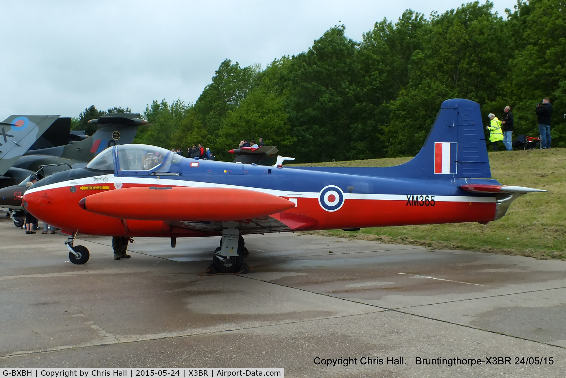 G-BXBH, 1960 Hunting P-84 Jet Provost T.3A C/N PAC/W/9241, at the Cold War Jets Open Day 2015