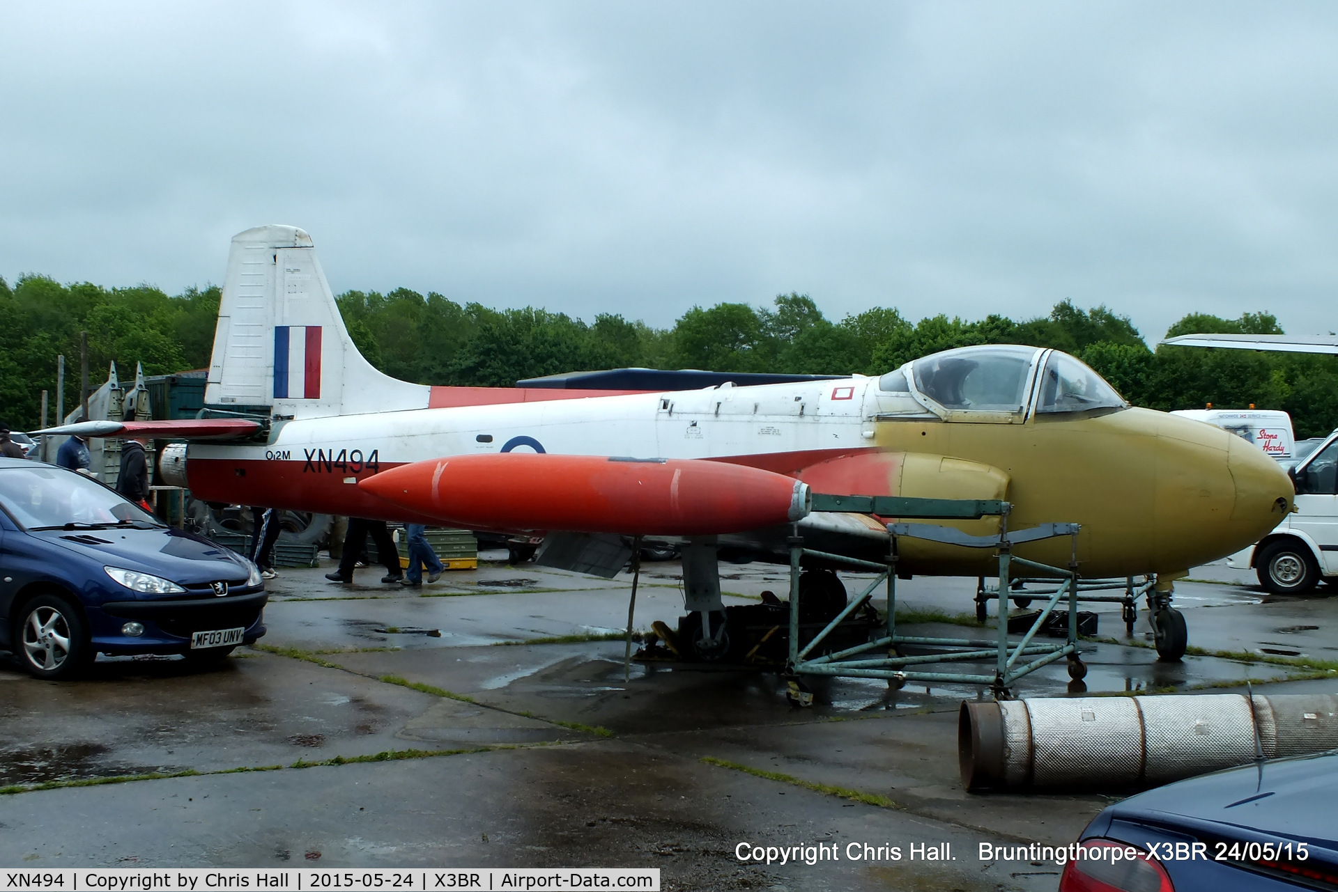 XN494, 1960 Hunting P-84 Jet Provost T.3A C/N PAC/W/10155, at the Cold War Jets Open Day 2015