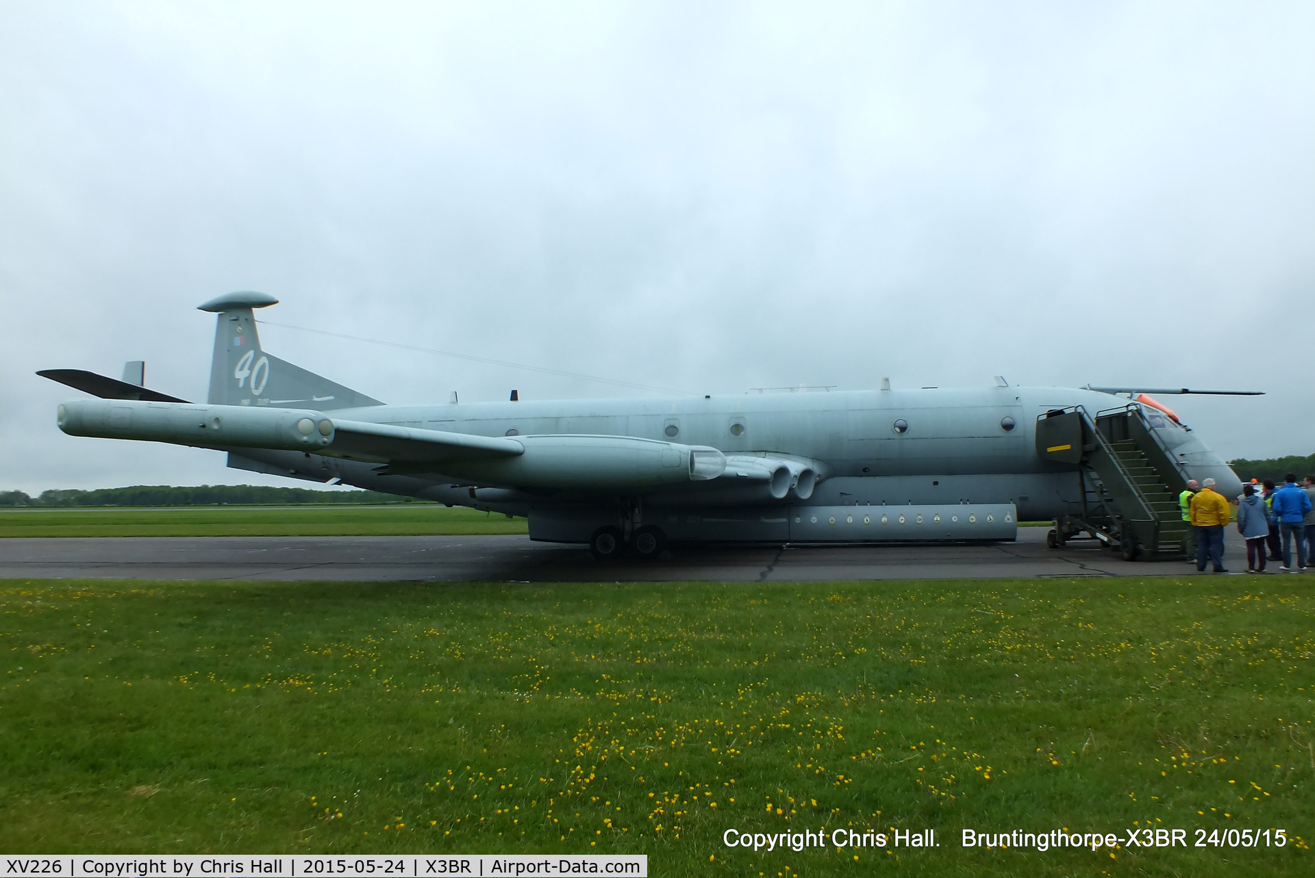 XV226, 1968 Hawker Siddeley Nimrod MR.2 C/N 8001, at the Cold War Jets Open Day 2015