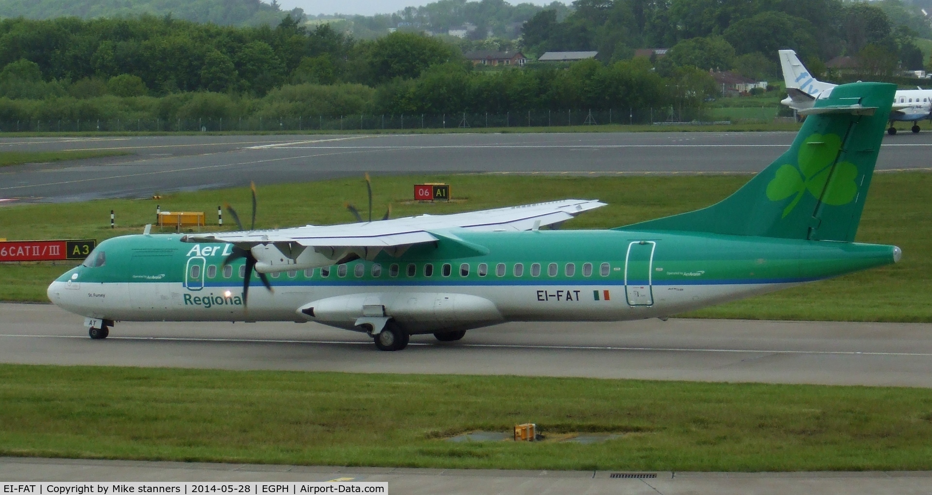 EI-FAT, 2013 ATR 72-600 (72-212A) C/N 1097, Stobart air ATR-72-600 Taxiing to runway 06 for departure to DUB