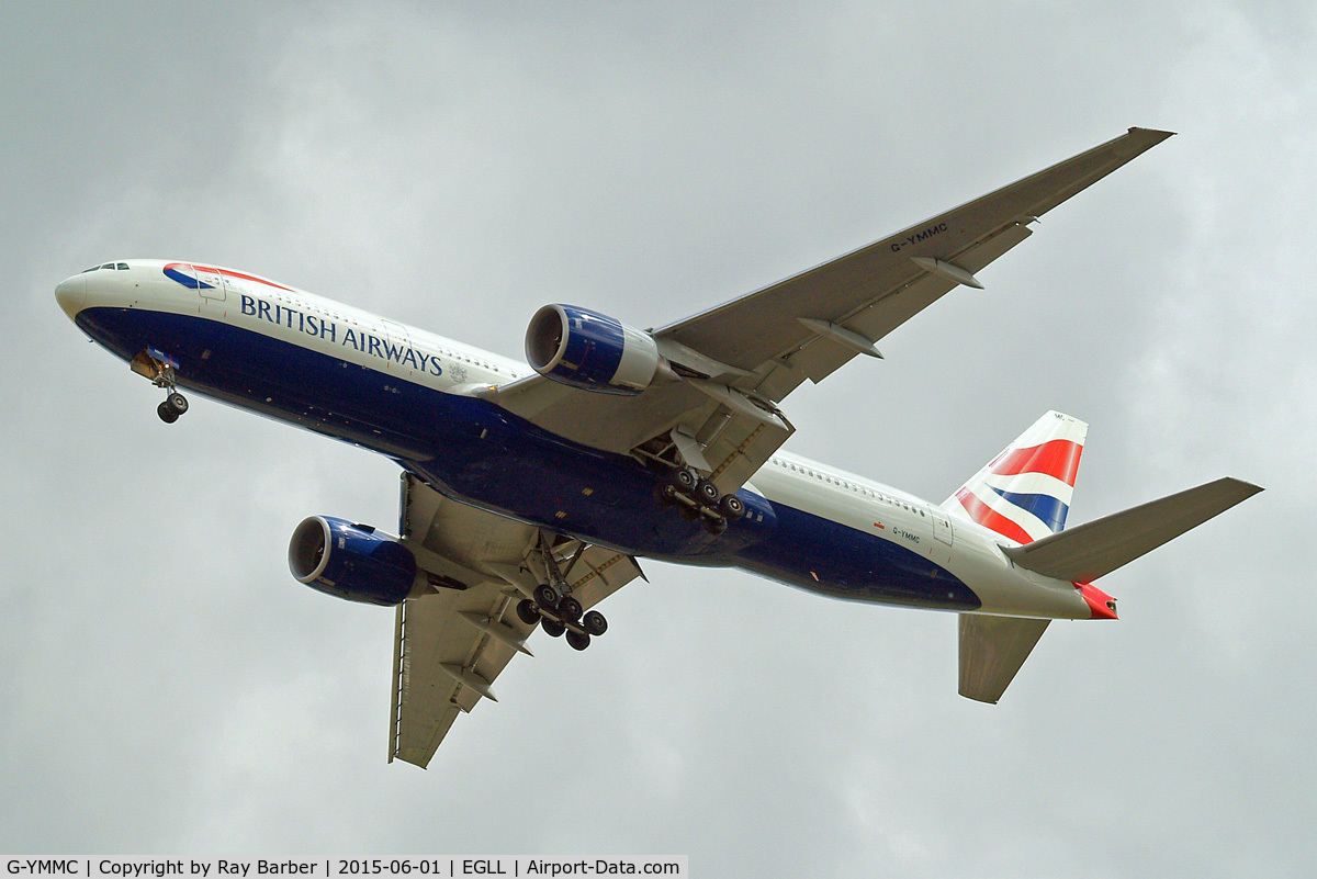 G-YMMC, 2000 Boeing 777-236 C/N 30304, Boeing 777-236ER [30304] (British Airways) Home~G 01/06/2015. On approach 27R.
