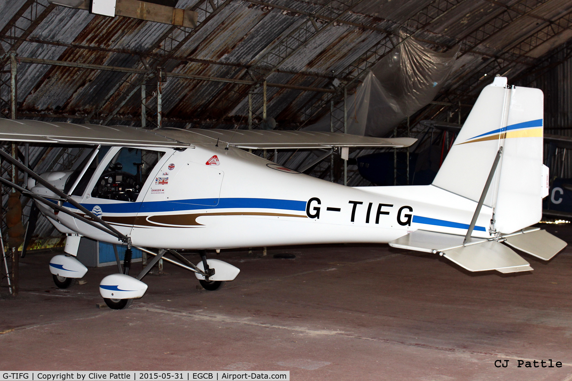 G-TIFG, 2010 Comco Ikarus C42 FB80 C/N 1009-7119, Tucked away in a hangar at Barton, EGCB