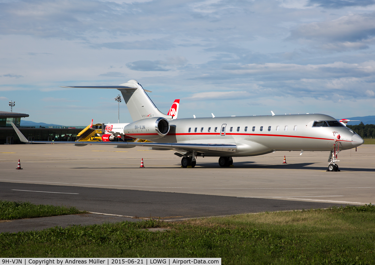 9H-VJN, 2015 Bombardier BD-700-1A10 Global 6000 C/N 9662, Formular One visitor.