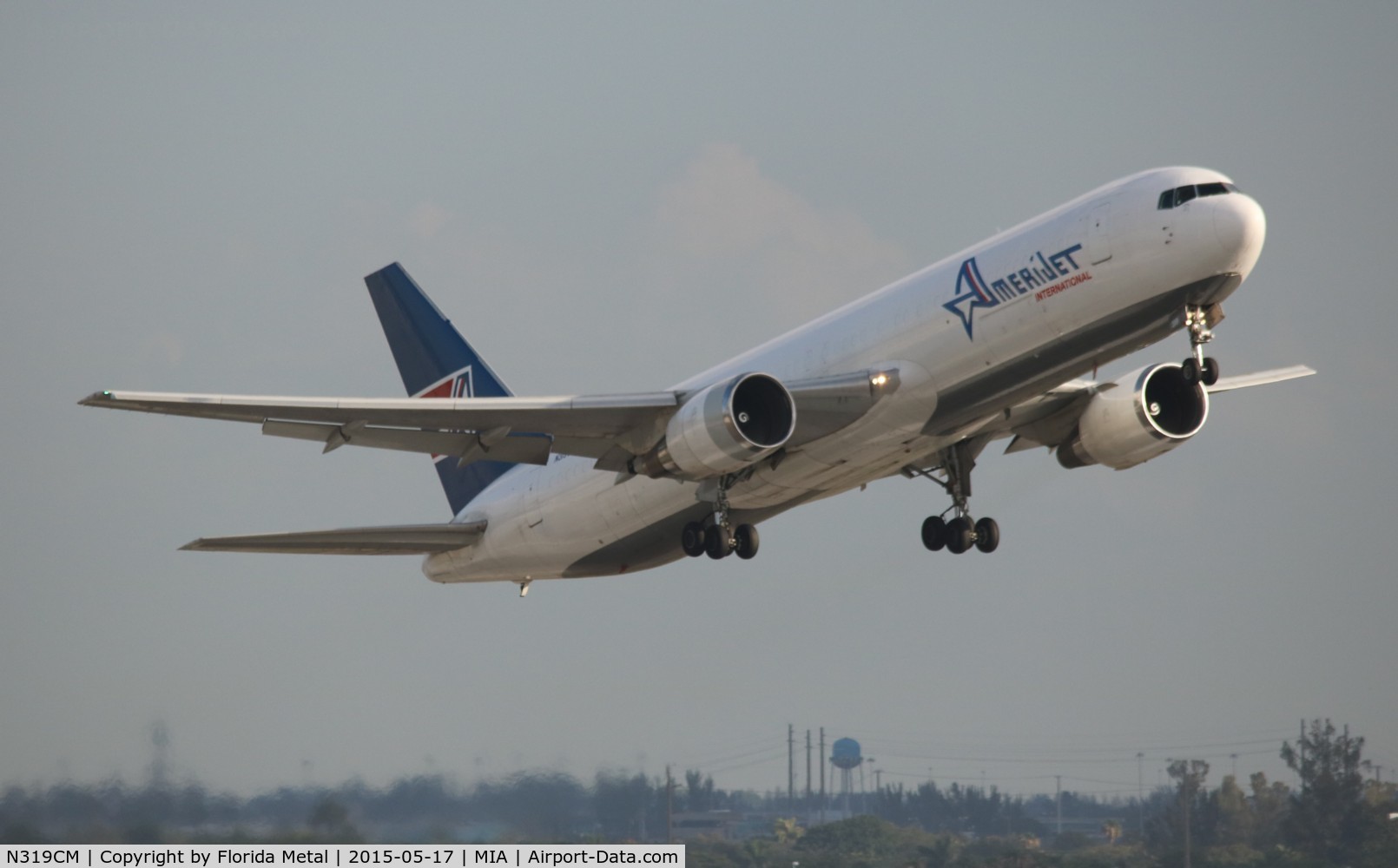 N319CM, 1988 Boeing 767-338 C/N 24407, Amerijet 767-300