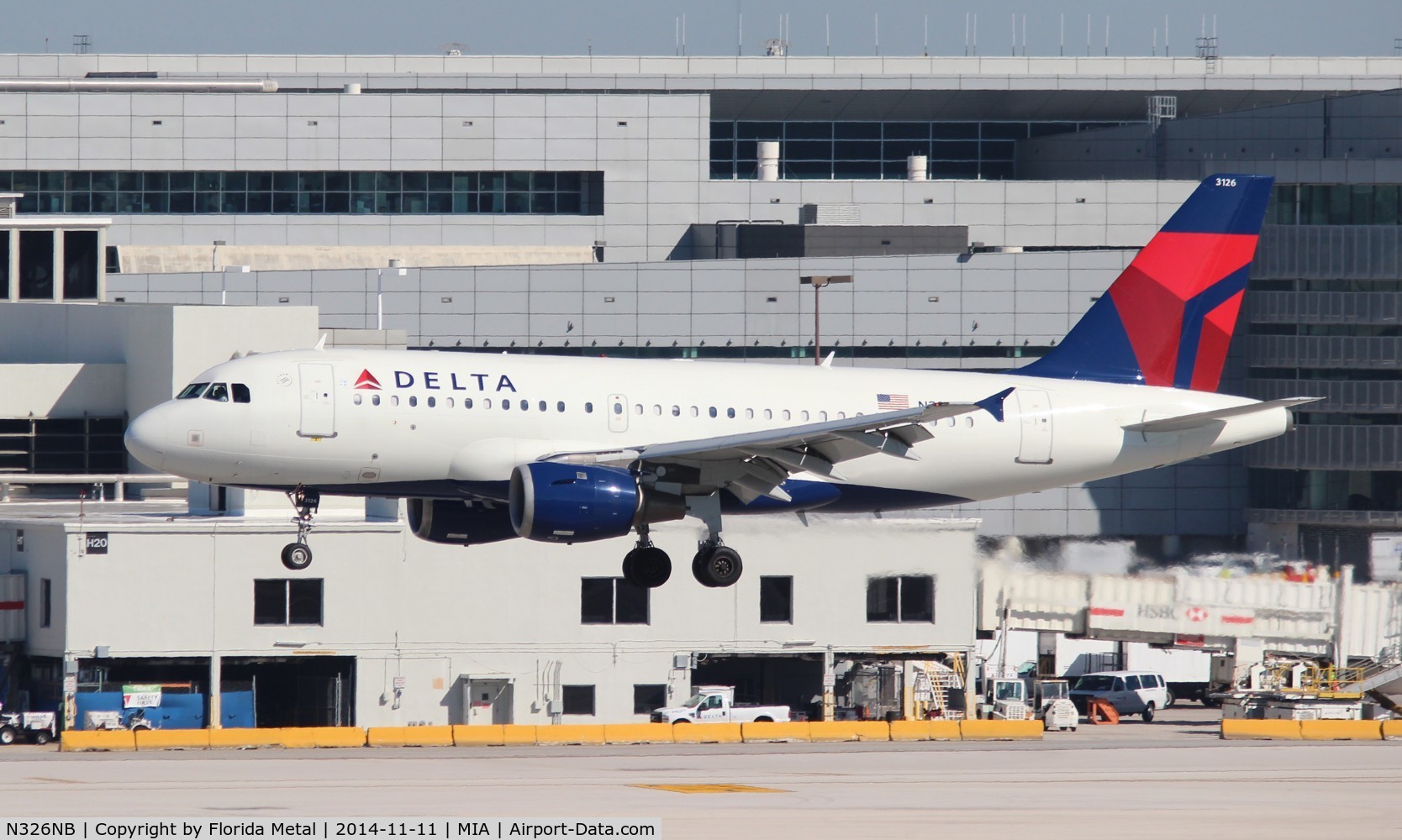 N326NB, 2001 Airbus A319-114 C/N 1498, Delta A319