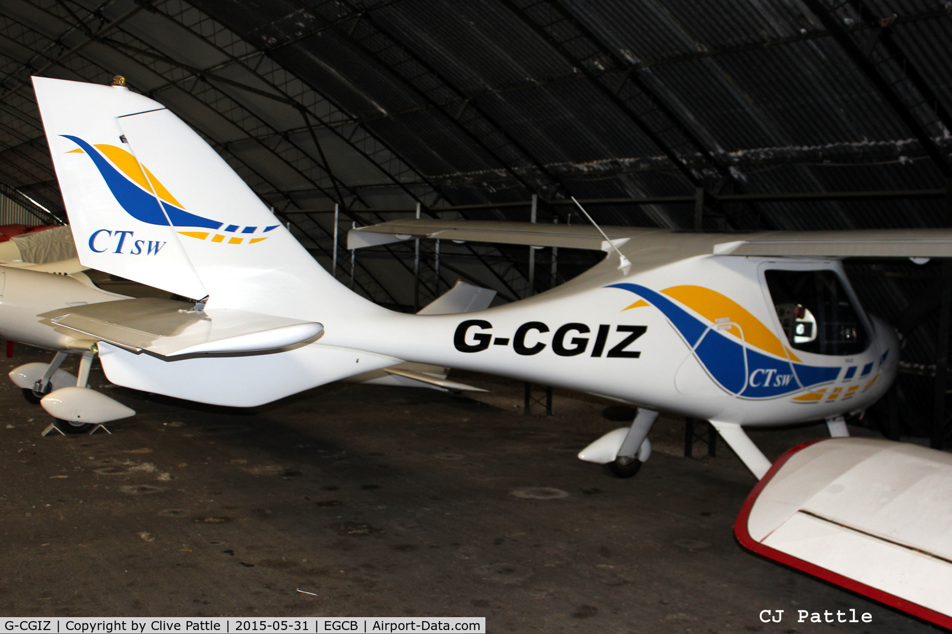 G-CGIZ, 2010 Flight Design CTSW C/N 8512, Hangared at Barton airfield, Manchester - EGCB