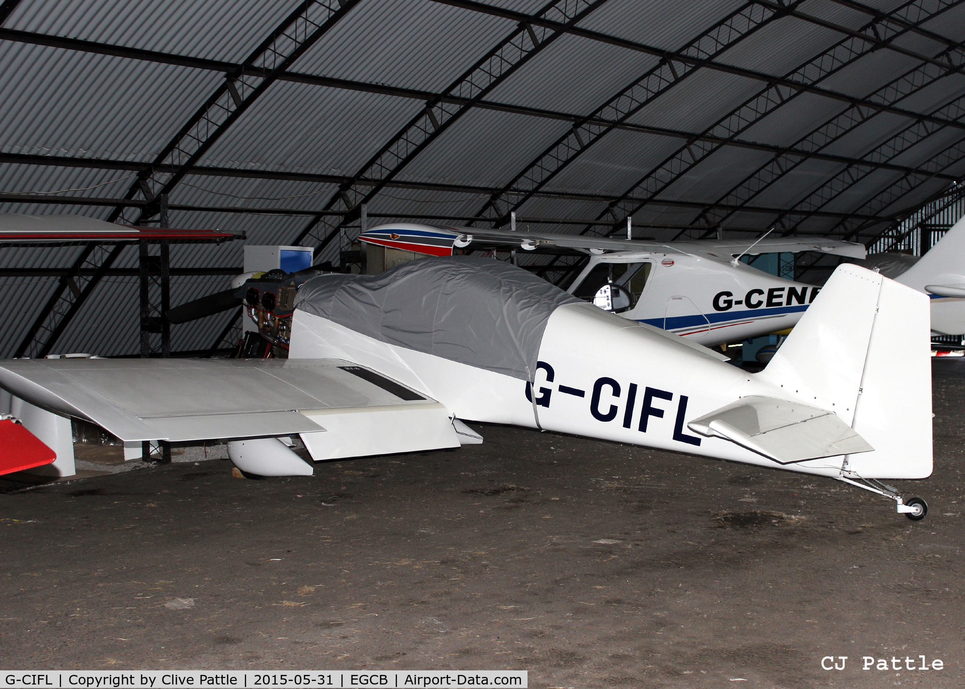G-CIFL, 2014 Vans RV-6 C/N PFA181A-12290, Hangared at Barton airfield, Manchester - EGCB