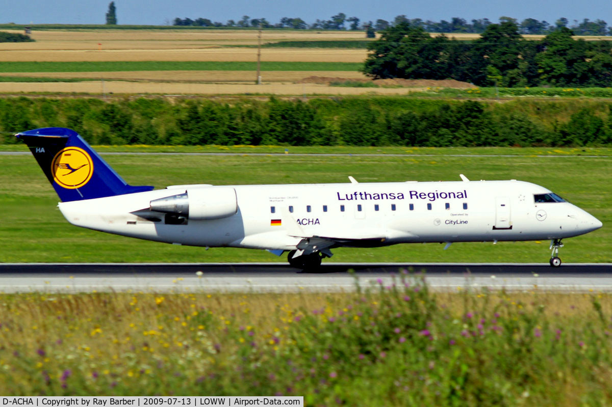D-ACHA, 2000 Canadair CRJ-200LR (CL-600-2B19) C/N 7378, Canadair CRJ-200LR [7378] (Lufthansa Regional) Vienna-Schwechat~OE 13/07/2009