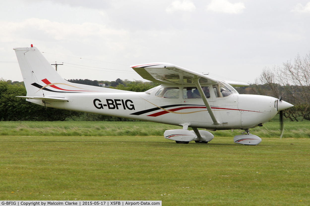 G-BFIG, 1977 Reims FR172K Hawk XP C/N 0615, Reims FR172K Hawk XP at the opening of Fishburn Airfield's new clubhouse, May 17th 2015.