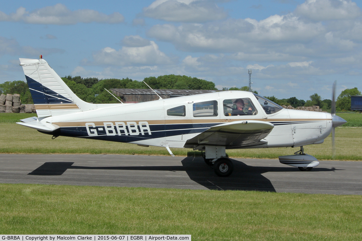 G-BRBA, 1979 Piper PA-28-161 Cherokee Warrior II C/N 28-7916109, Piper PA-28-161 G-BRBA at The Real Aeroplane Club's Radial Engine Aircraft Fly-In, Breighton Airfield, June 7th 2015.